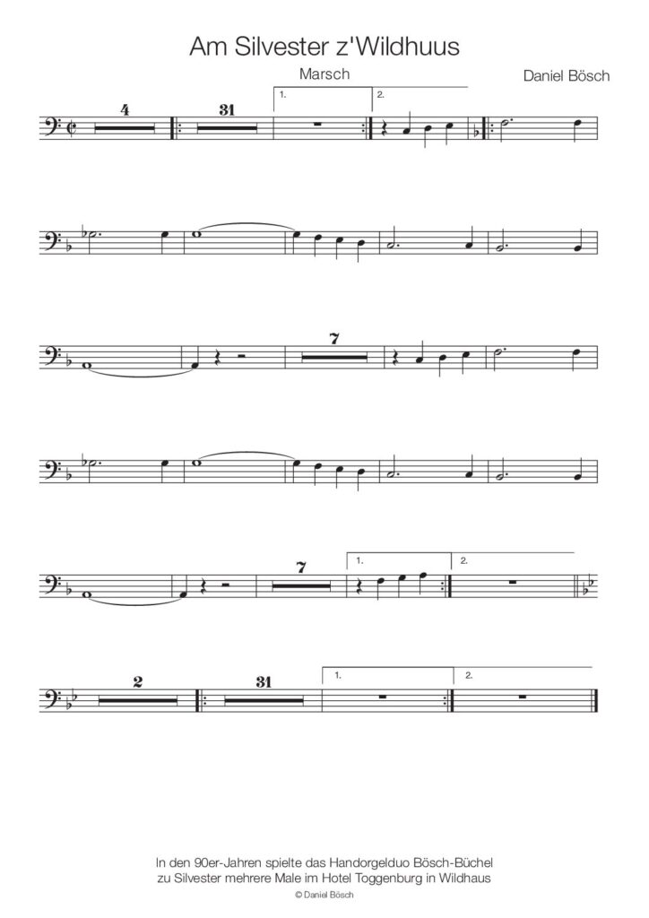 thumbnail of Am Silvester z Wildhuus – Bass-Solo