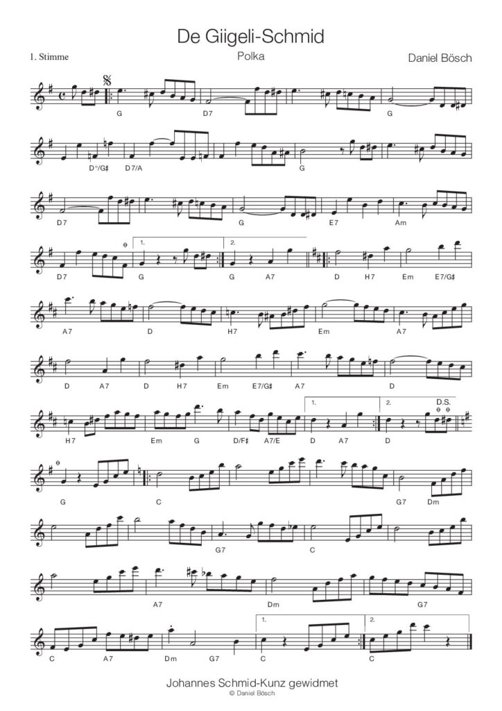 thumbnail of De Giigeli-Schmid – 1. Stimme