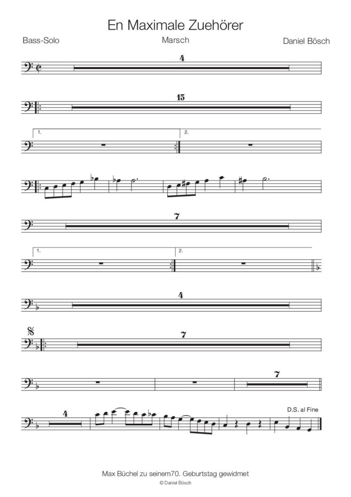 thumbnail of En Maximale Zuehörer – Bass-Solo